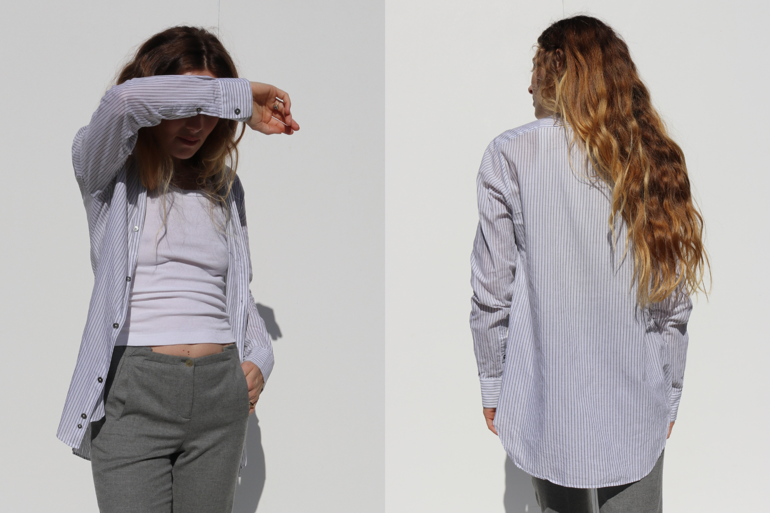 Ann Demeulemeester Stripe Shirt — Grey
